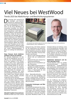 WestWood im Spengler Fachjournal 01/25
